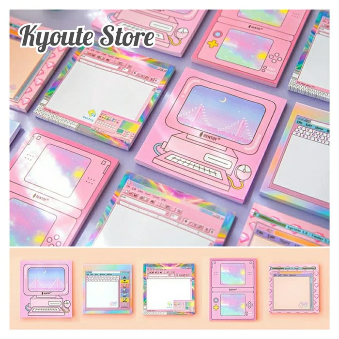 

Murah Memo pad Dekstop Computer Pink Creative Notepad Keren DIY Diary Memo - Satu Elegan