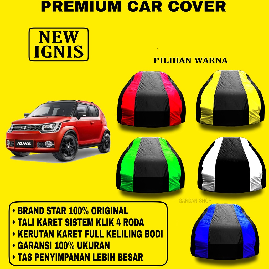 Body Cover NEW IGNIS Garis 2 WARNA Penutup Pelindung Bodi New Ignis PREMIUM