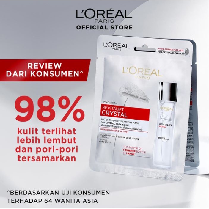 Loreal Revitalift Crystal Micro Essence 2ml / Micro Essence Serum Mask