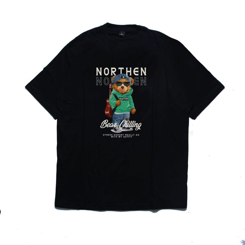 Northen - T shirt unisex Bear Chilling  oversize