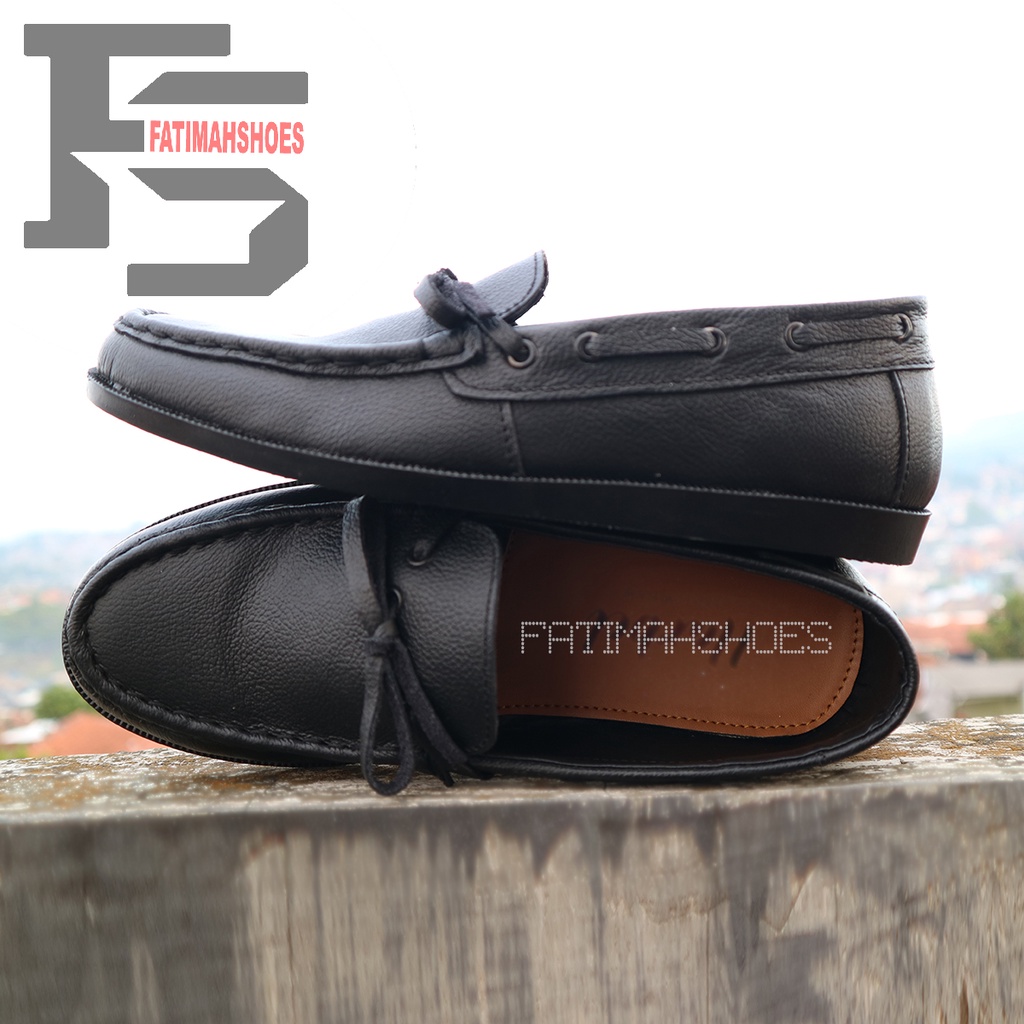 FATIMAHSHOES  X OZZY Sepatu Formal Casual Pria Kantor Kerja Fashion kulit Faux syntetic Sepatu Pantofel Sepatu Semi Formal Anti Slip Kuliah Kondangan Gaya keren Kekinian Murah Terlaris