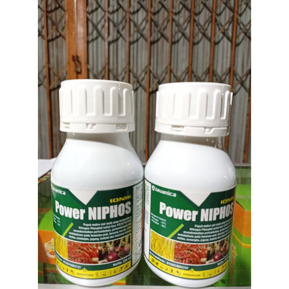 POWER NIPHOS 250 ML Pupuk Nitrogen dan phospat cair NUTRISI PUPUK MAKRO CAIR IONIK