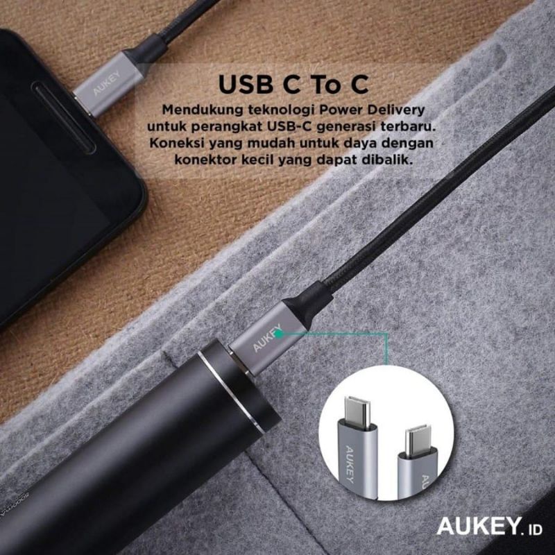 Aukey Kabel Data CB-CD6 Type C To Type C