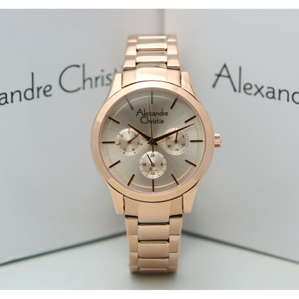 Alexandre Christie AC2915 Original Jam Tangan Wanita Rose Gold
