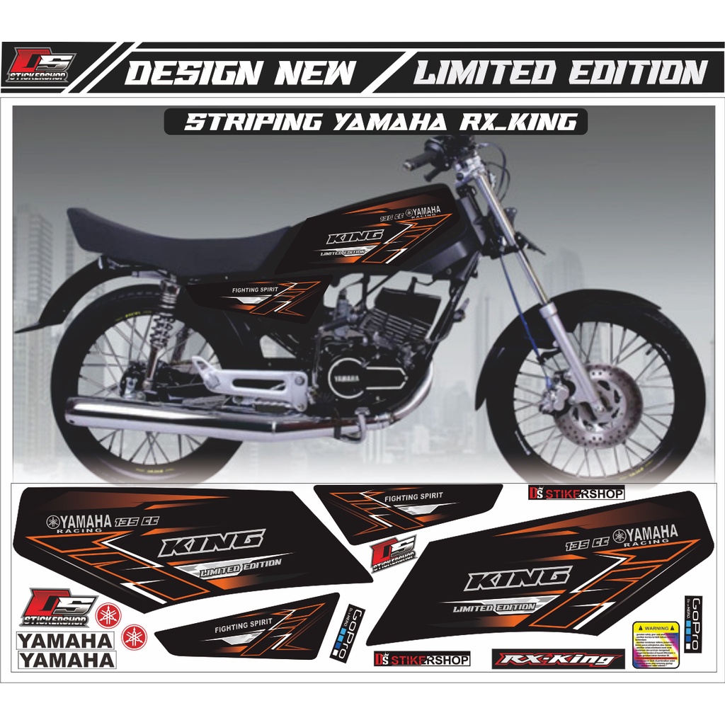 STRIPING RX KING VARIASI/STRIPING RX KING VARIASI SIMPLE/MODIFIKASI RX KING WARNA OREN