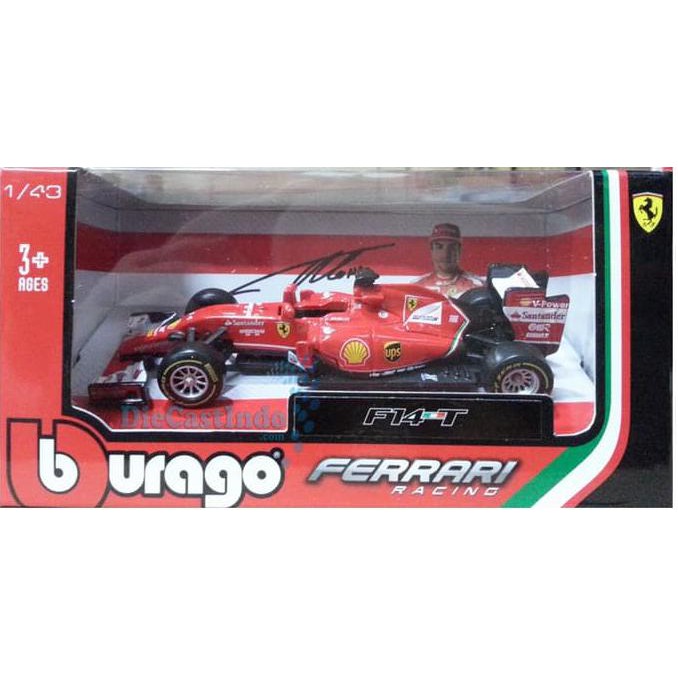 Bburago - Ferrari F14-T Fernando Alonso No. 14 Skala 1:43 - Termurah 