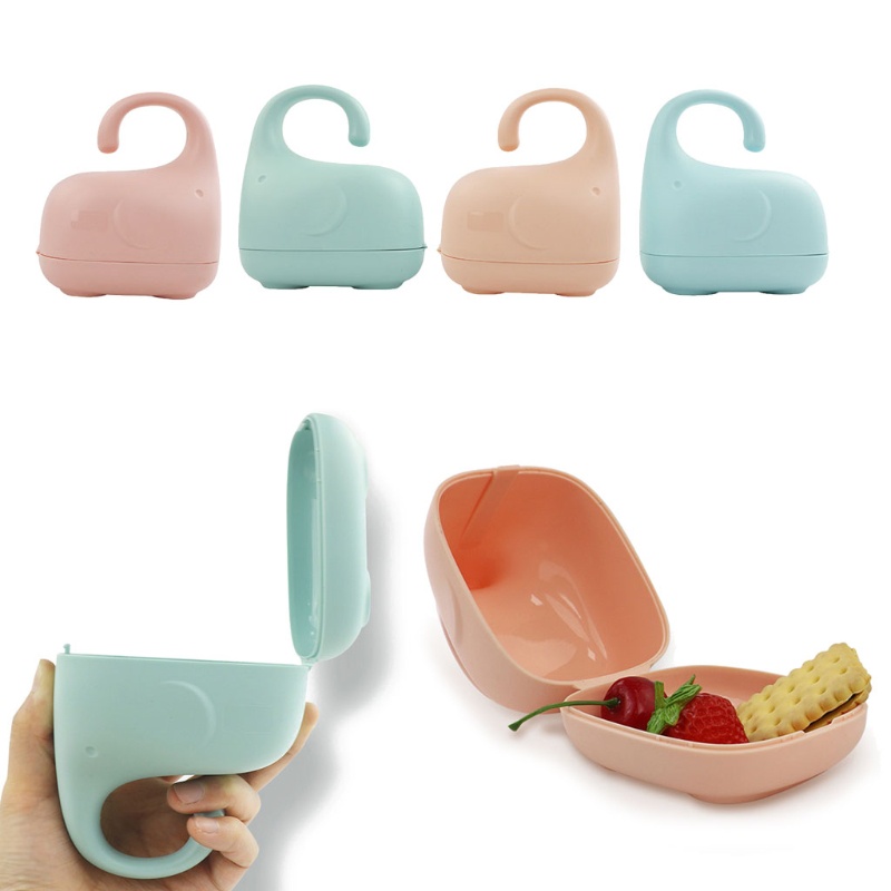 Mary Portable Baby Pacifier Box Dustproof Cute whale-Shaped Pacifier Snack Travel Storage Box Safe PP Nipple Holder Case