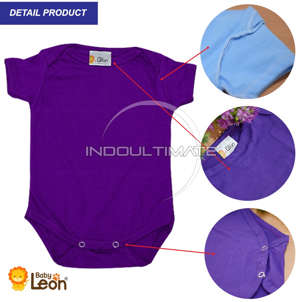 1Pcs Jumsuit Bayi Newborn BABY LEON Baju Bayi 100% Katun Dingin BC-01 pakaian kaos jumsuit jumper bayi newborn laki laki