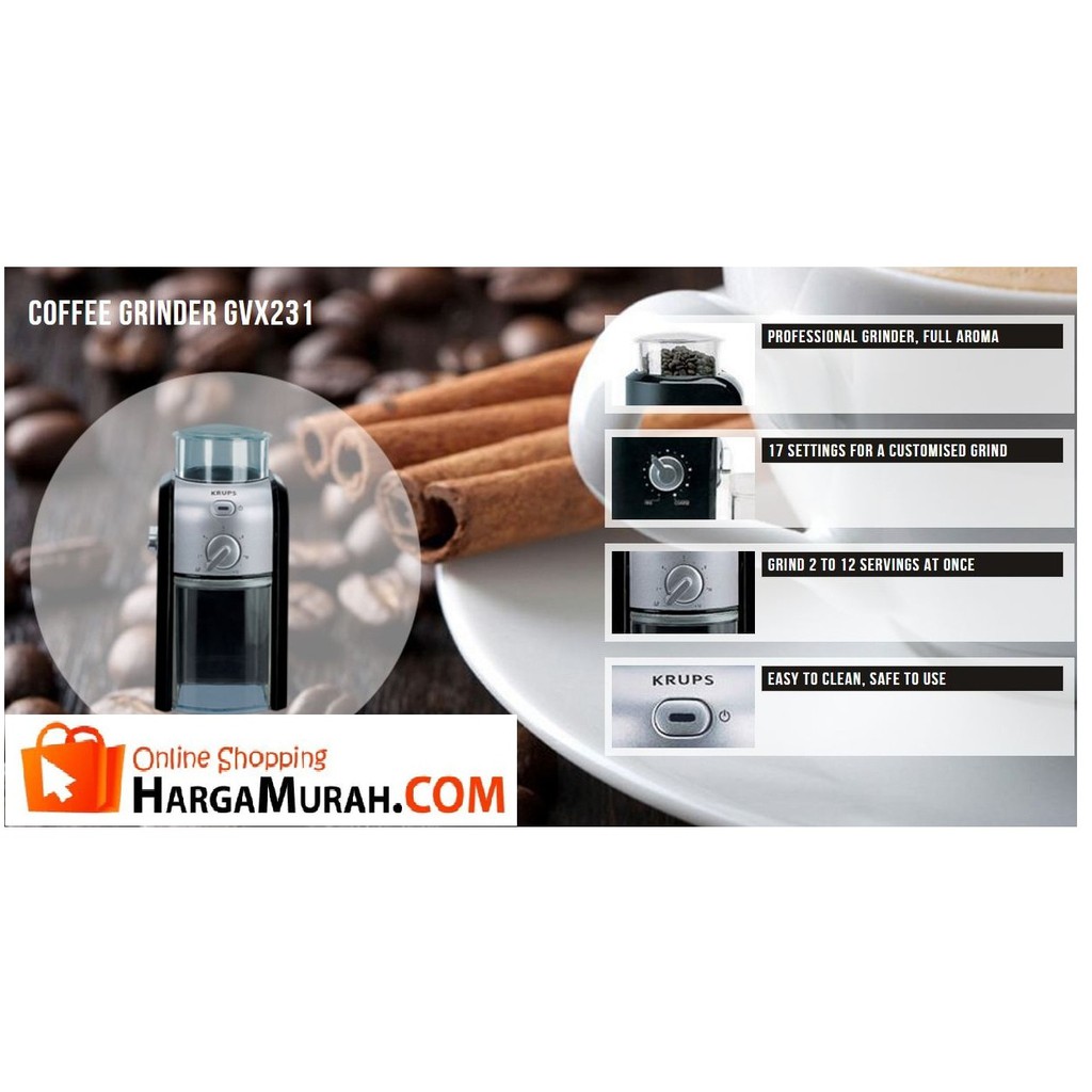 JUAL ALAT KOPI Krups GVX231 Burr Coffee Grinder