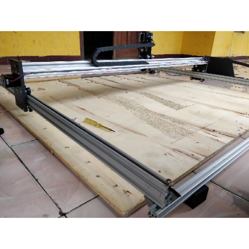 Cnc laser 3500mw upgrade body drag chain kabel rapi dan lainnya bisa custom sesuai keinginan anda