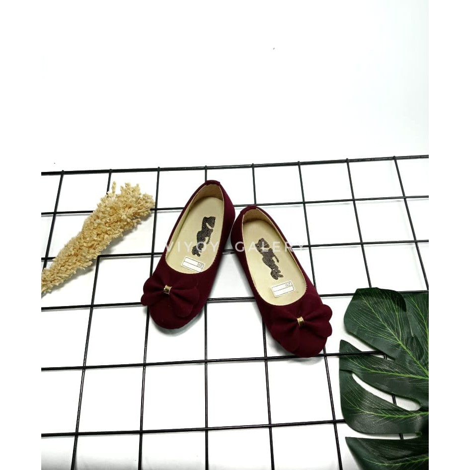 Sepatu Anak Perempuan Flatshoes Pita Sepatu Anak Balet Simpel Elegan Size 22-35 Termurah