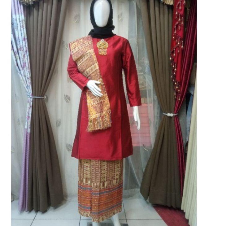 Miliki - SETELAN BAJU KURUNG MELAYU//SETELAN BAJU KURUNG SONGKET+SELENDANG//SETELAN SONGKET PADANG//