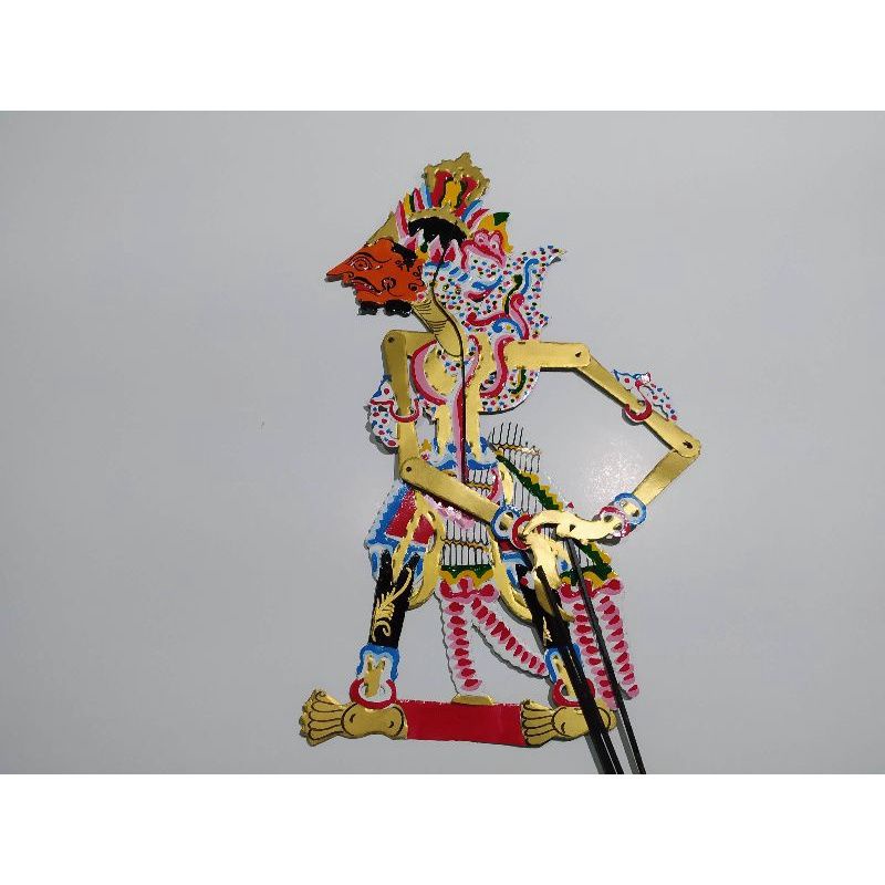 Wayang kulit kertas Baladewa mainan anak hiasan dinding