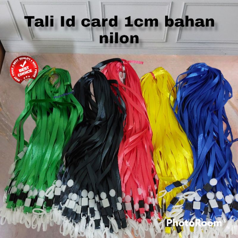 

YEN Tali Id Card 1cm (100pc) Tali Id Nametag 1cm Polos Gantungan Id Card 1cm Tali Lanyard 1cm Tali