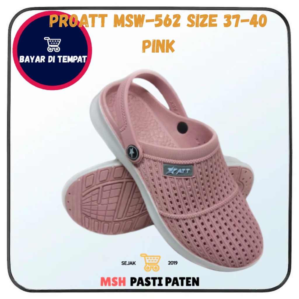 PRO ATT MSW 562 SIZE 37-40 Sepatu sandal karet wanita tahan air Sandal baim wanita Sepatu boots wanita Sandal kasual perempuan