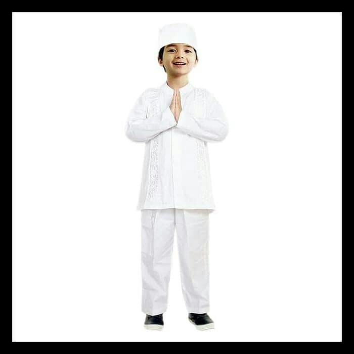 Baju koko Anak Setelan Putih Bahan Katun Paris Shopee Baju koko Anak Setelan Putih Bahan Katun Paris Shopee