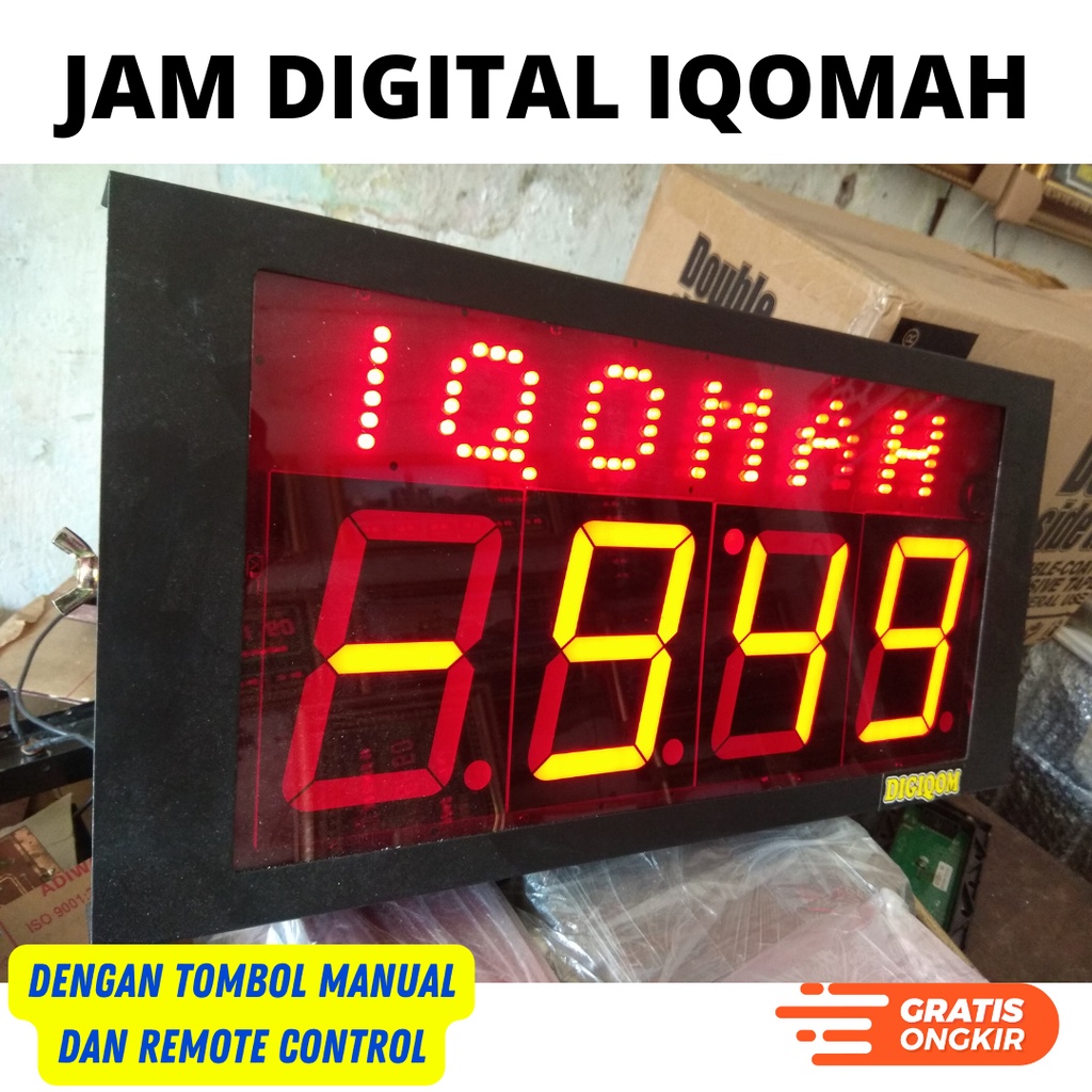 JAM DIGITAL IQOMAH PENGATUR JEDA ADZAN IQOMAH MURAH UNTUK MASJID DAN MUSHOLLA