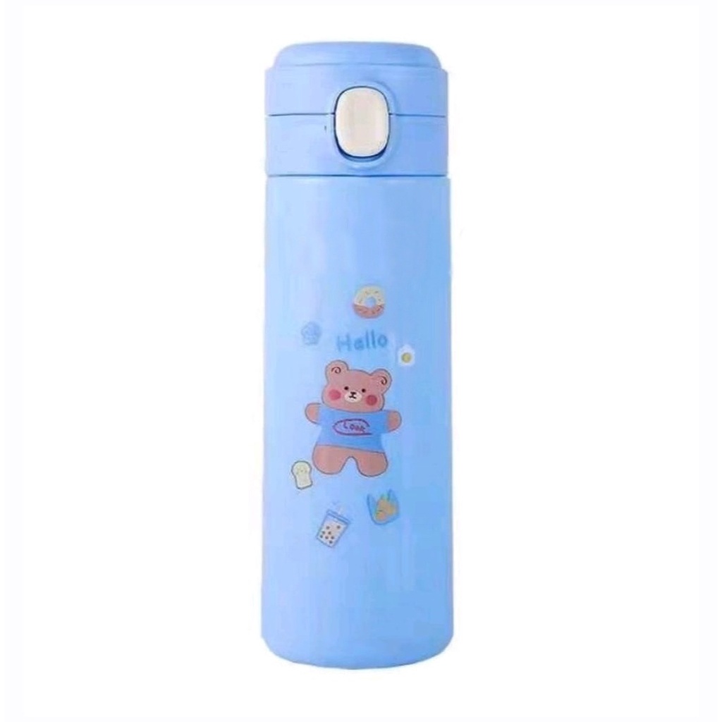 Termos Kancing Kaca-Botol Kaca Boneka 450ml Vacuum Cup Clip On Korean Style Botol Tumbler 450ml Boneka Vacuum Cup Clip On Korean Style