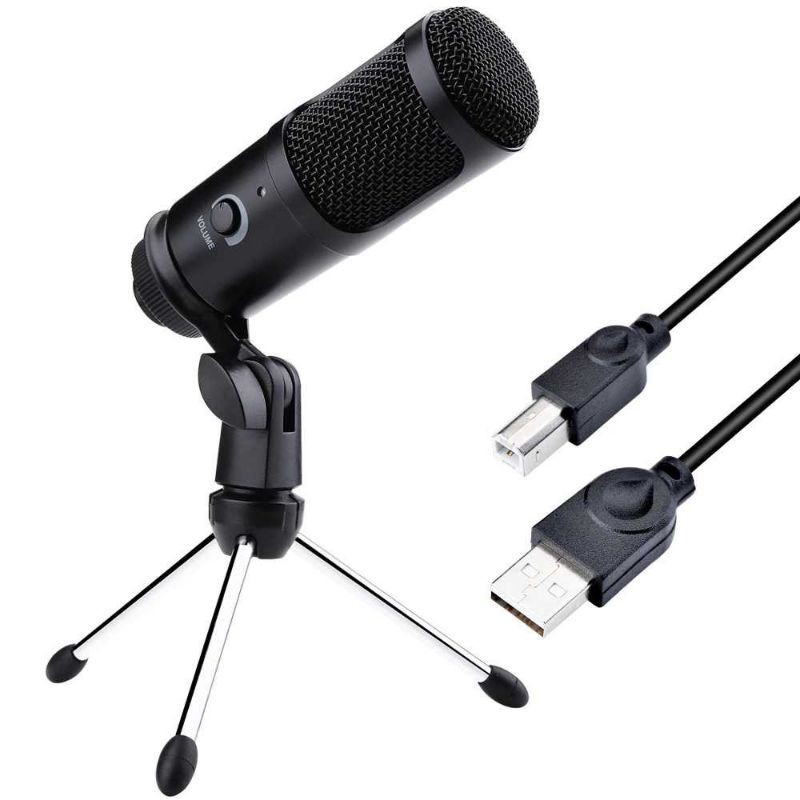 Microphone Condenser USB Mikrofon Studio with Stand UD-800