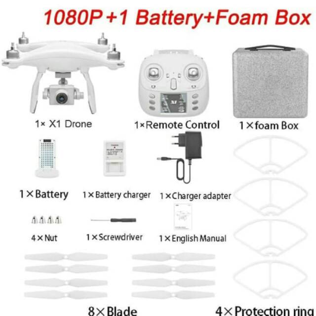 Bayar COD Drone xk x1 gps brushless 1080pixel