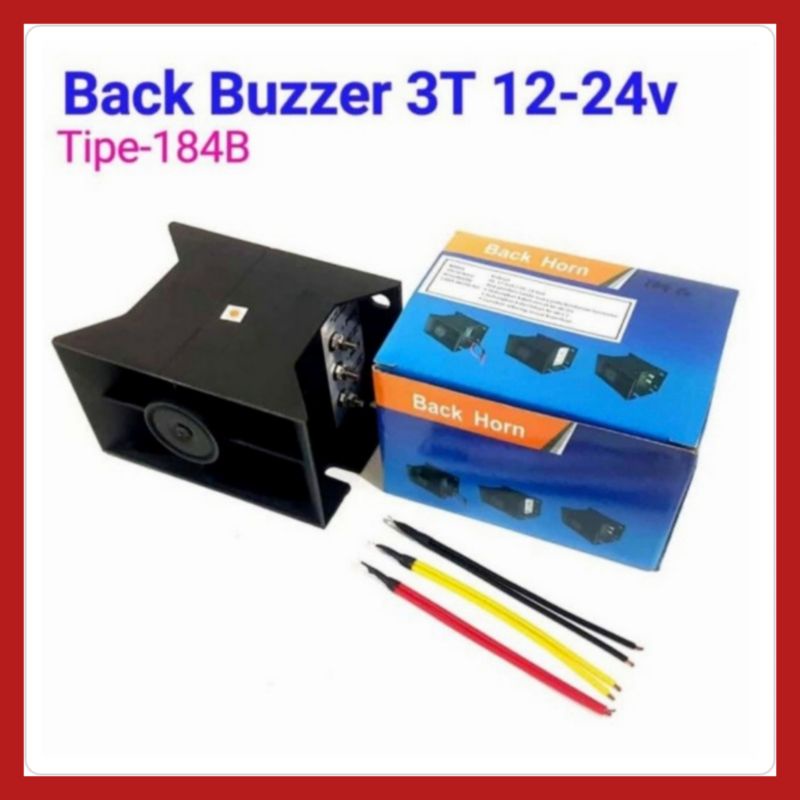 Back Buzzer / Alarm Mundur 3 Suara 12V &amp; 24V