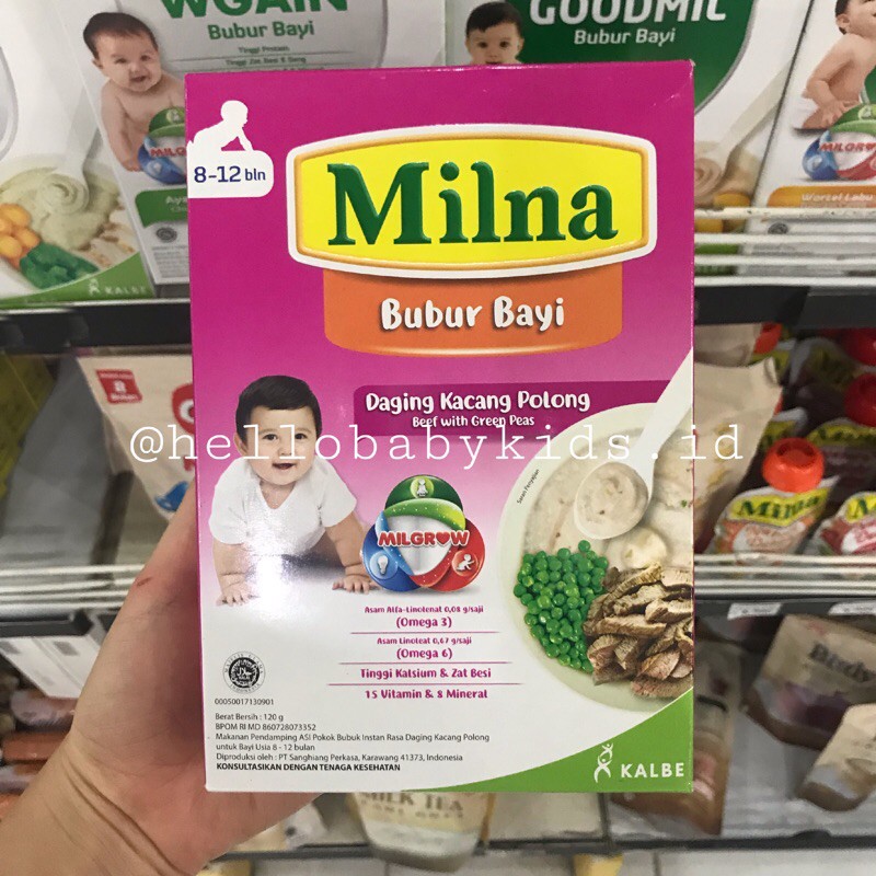 Milna bubur bayi 8-12 bulan 120gr