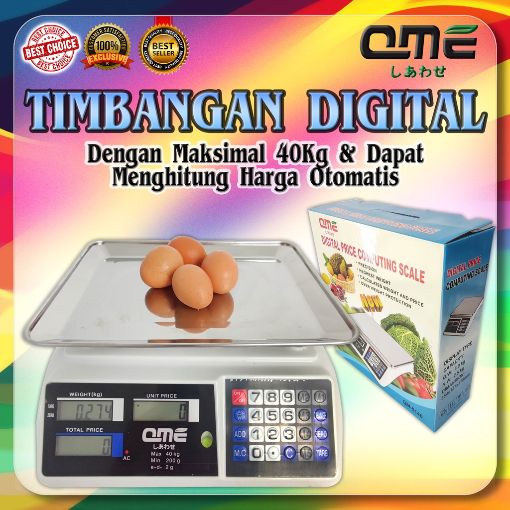 QME TImbangan Digital - Timbangan Harga - TImbangan Multifungsi (QM-5140)