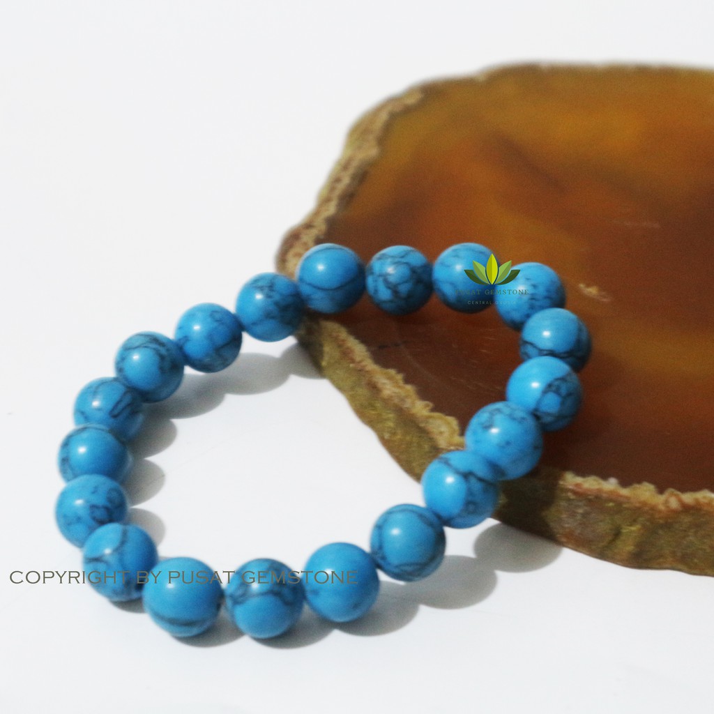 GELANG BATU PIRUS TURQUOISE NATURAL