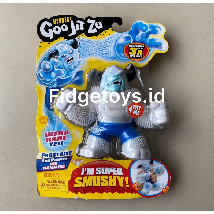Heroes of Goo Jit Zu Frostbite ULTRA RARE YETI Act Fig - Hot Toys 2020