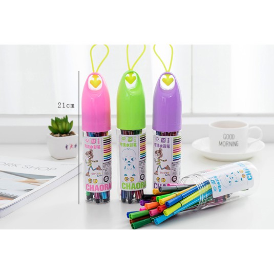 Spidol Warna Warni Impor Simple / Coloring Pen Botol / Pensil Warna Botol / Set Spidol Warna Botol