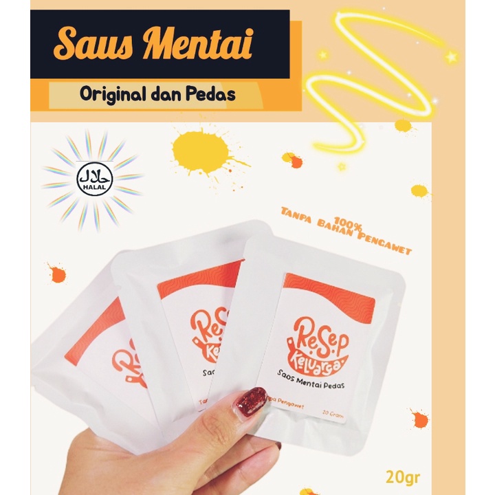 

Saus Mentai Sachet/Saus Mentaiko/Saus Salad/Saos Mentai Mayoneise /20gr/Sambal Resep keluarga