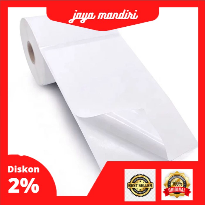 

Kertas Label Sticker Barcode Thermal 100 x 150 mm 1 Roll Isi 500 A930
