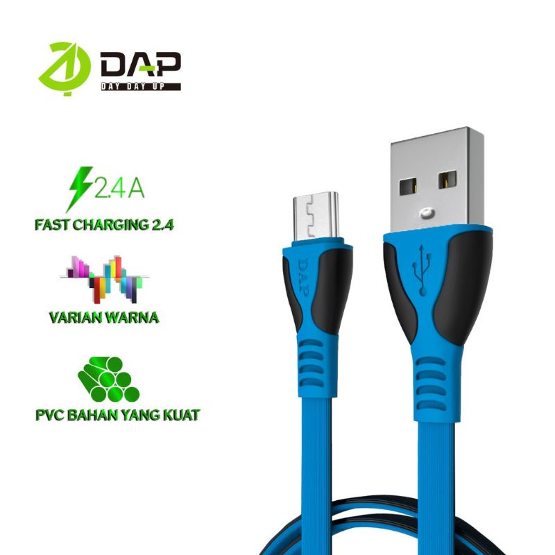 DAP Kabel Data Micro DPM25N 25cm Fast Charging 2.4A