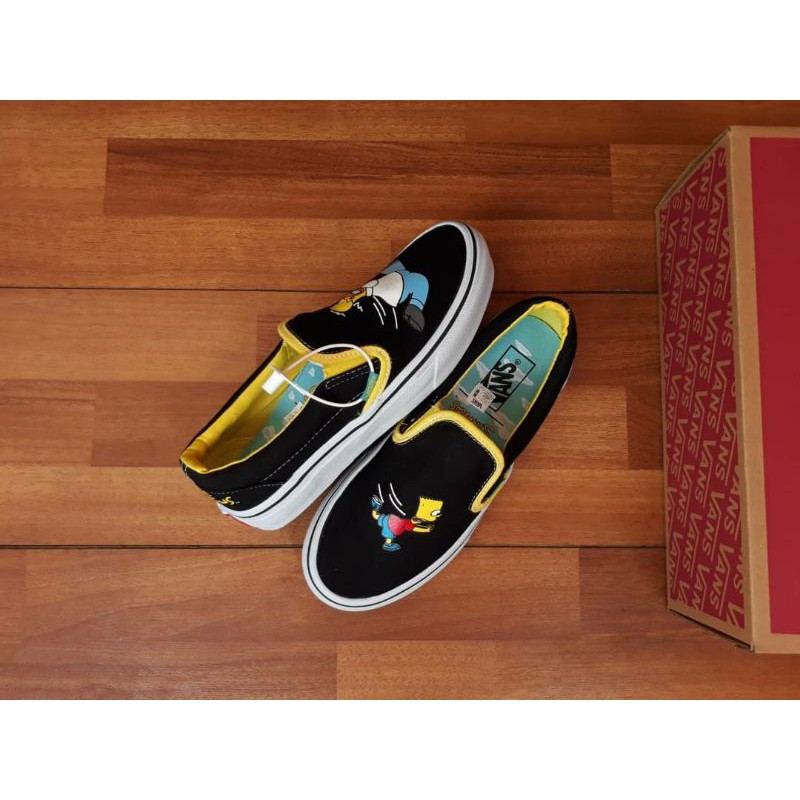 sepatu slipon wanita terbaru vans slipon the simpsons homert bart model slipon cewe premium import