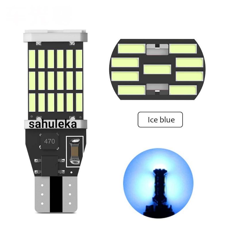 Lampu LED T10 T15 Untuk SEIN - SENJA 45smd 4014 Super Terang-Blue ice