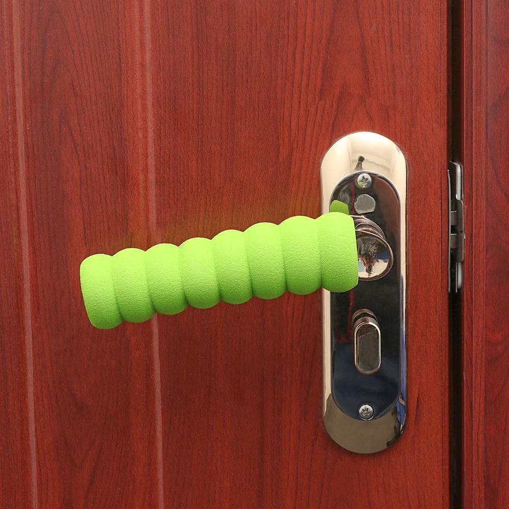 Top 2/5pcs Pelindung Gagang Pintu Rumah Lembut Anti Tabrak Dekorasi Rumah Doorknob Guard Baby Safety