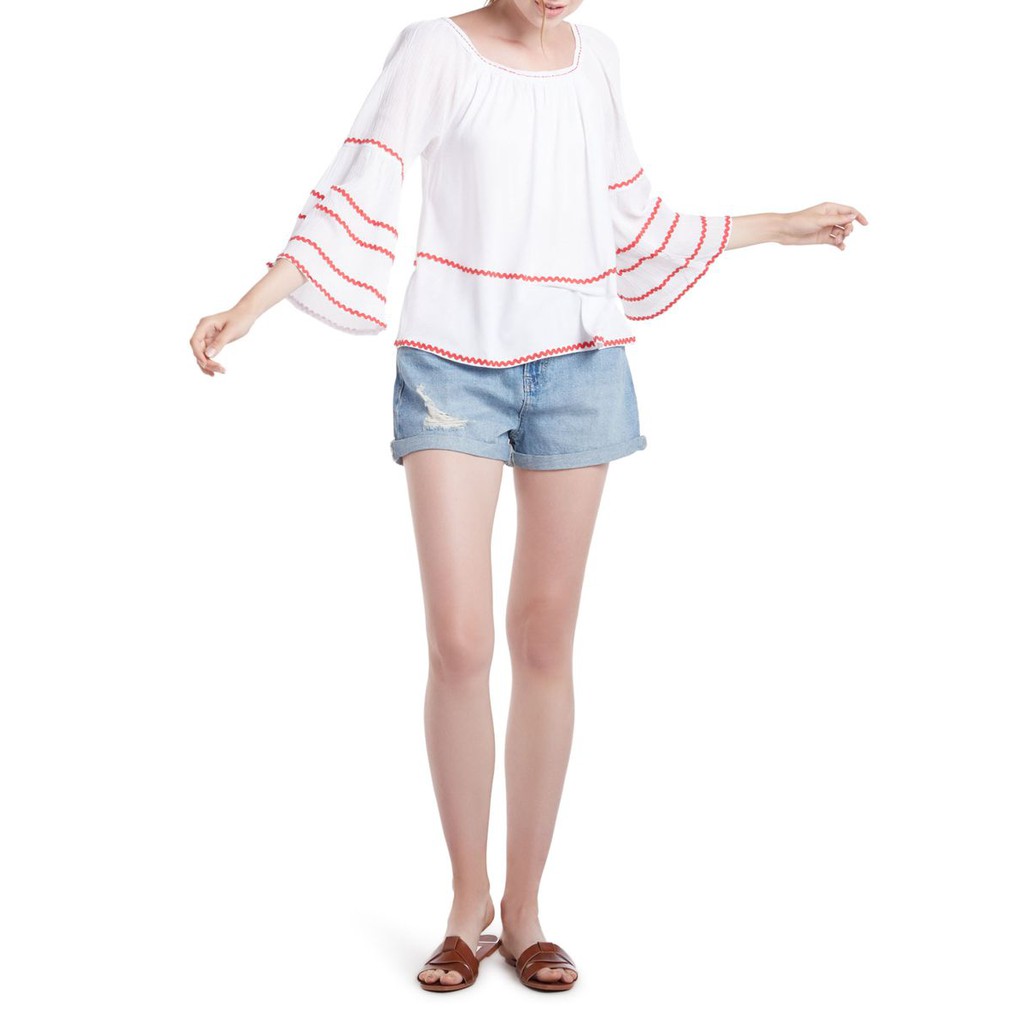 OVS Flared Long-Sleeve Top - Blouse Wanita - Pakaian Wanita -547737 - Agogeo