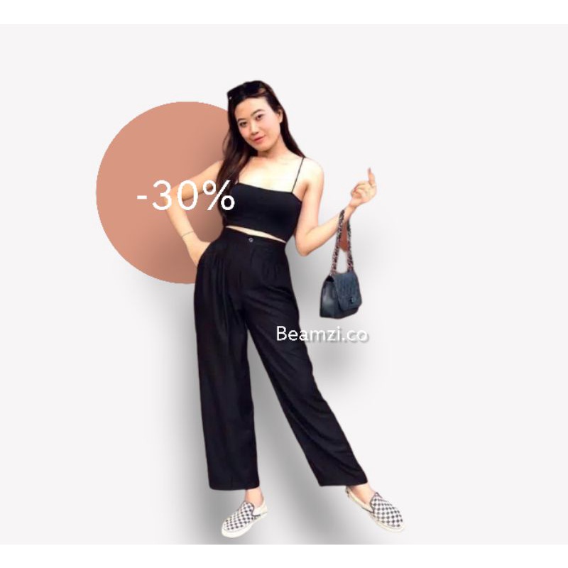 Highwaist Kulot Rayon Premium / Kulot Rayon Seoul / Celana Wanita / Celana Kulot / Kulot Highwaist /