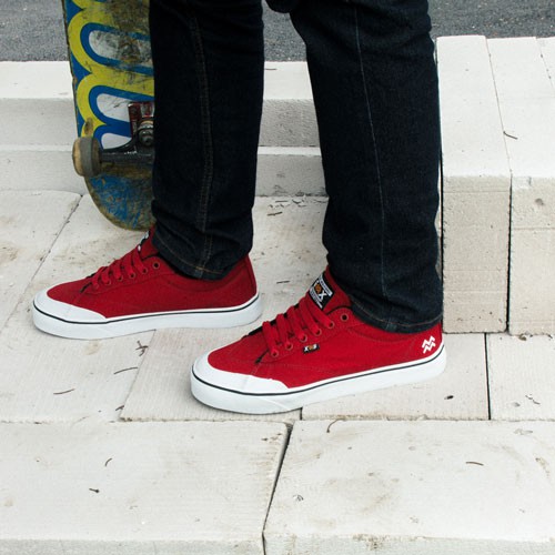 Sepatu Kets Sneakers GMX x Mike Milford - DALTON RED WHITE Original