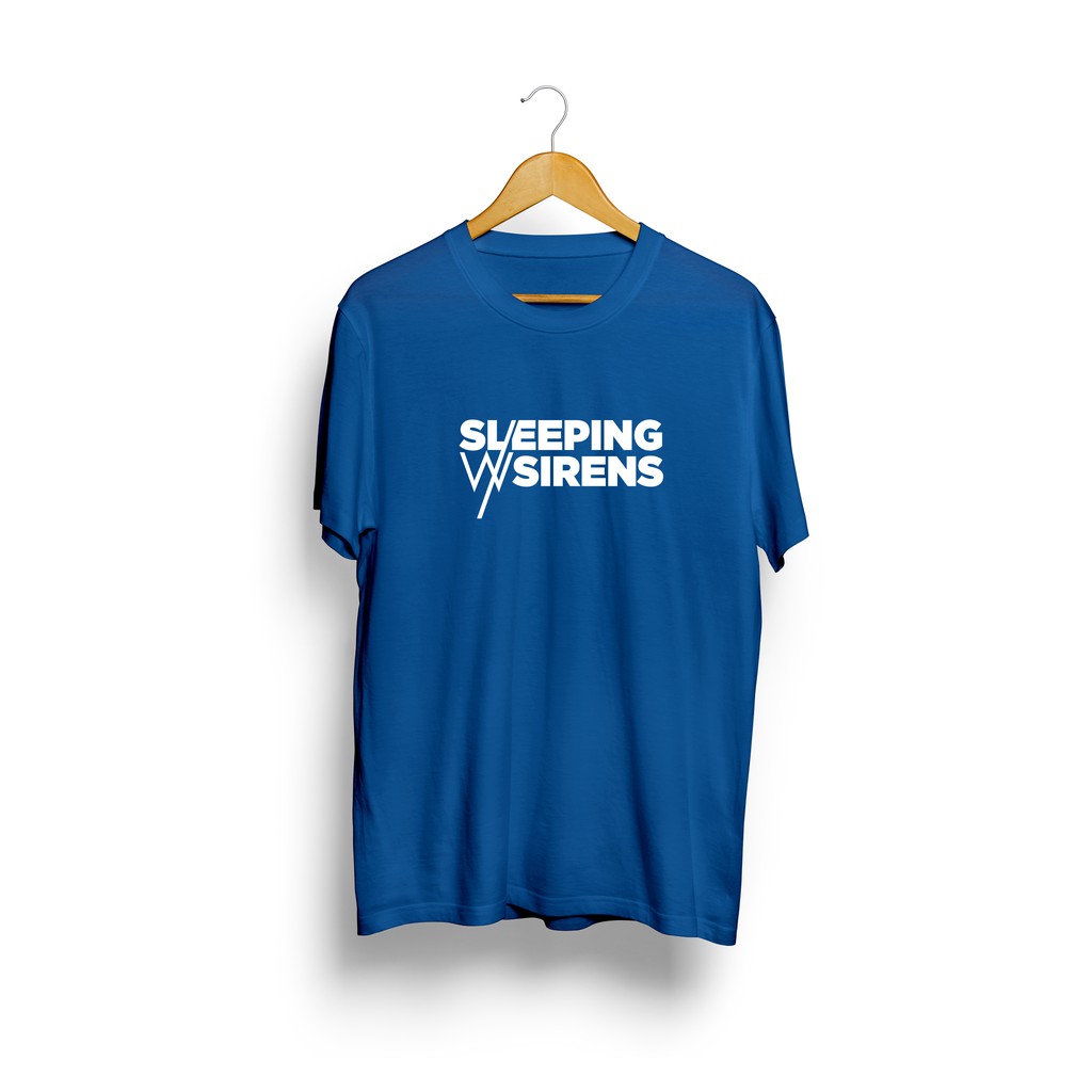 Kaos SLEEPING WITH SIRENS BAND SWS EMO HARDCORE COMBED 30S DISTRO