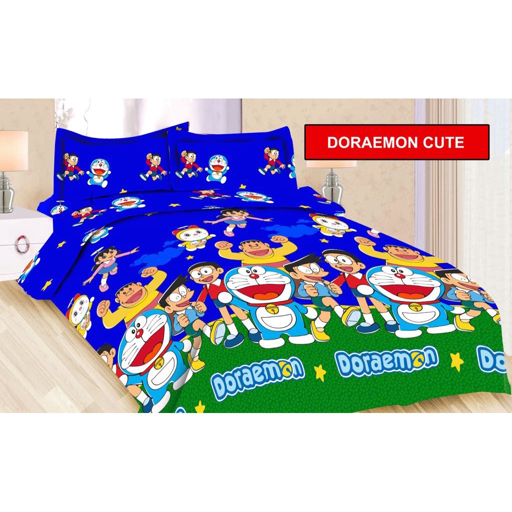 SPREI BONITA SINGLE 120X200 MOTIF DORAEMON CUTE