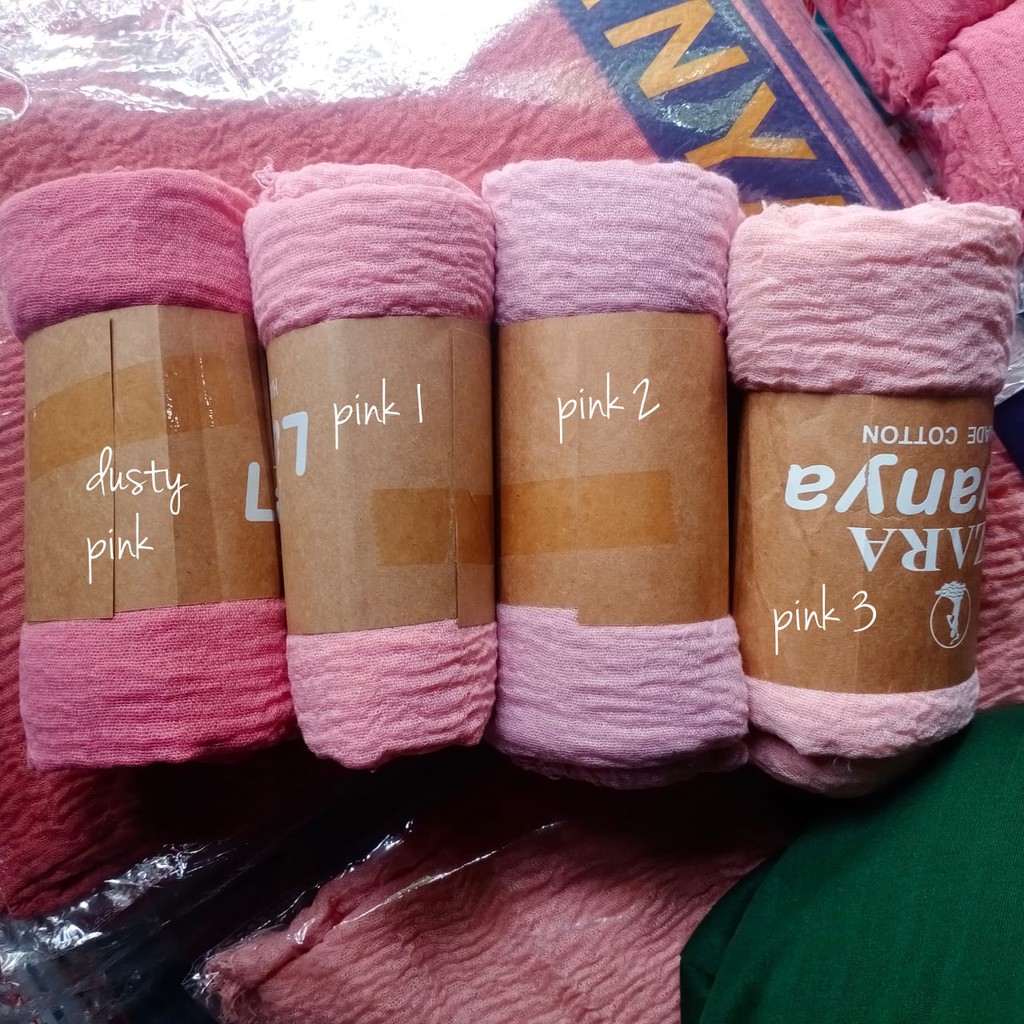 Nazira Pashmina Crincle /PART 1-DUSTY PINK
