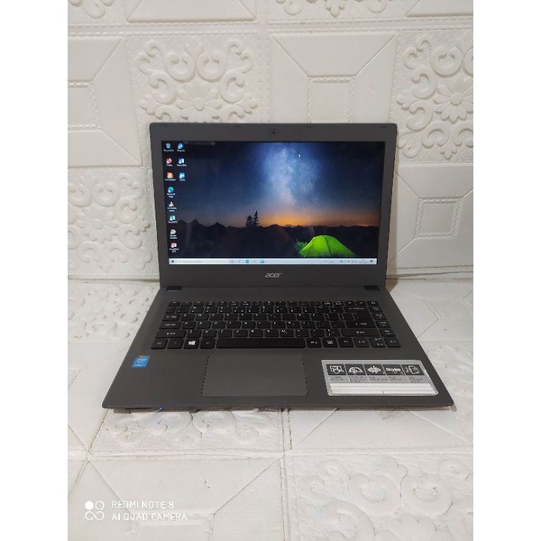 ACER Aspire E5-471 Core i3-4005U RAM 4GB HDD 500GB Second