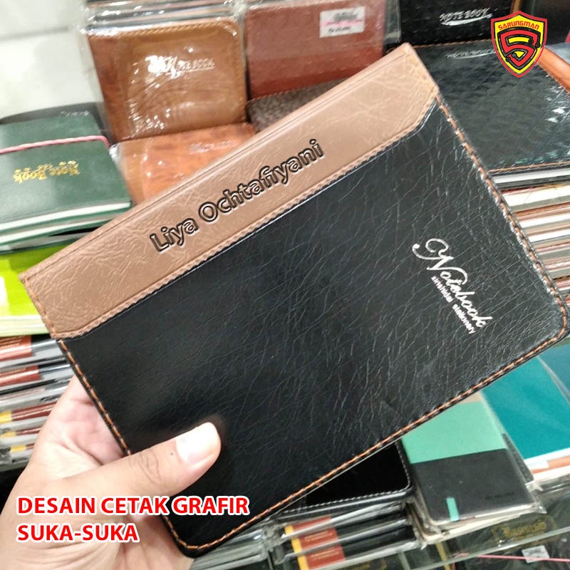 

Buku Catatan Kerja Cover Kulit Kertas A5 CUSTOM GRAFIR//A5 Leather Cover Work Notebook CUSTOM GRAFIR