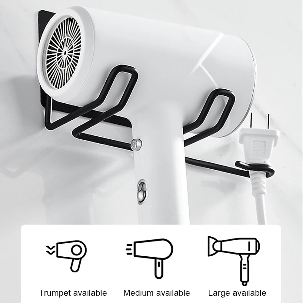 Rak Holder Hair Dryer Model Lipat Untuk Kamar Mandi