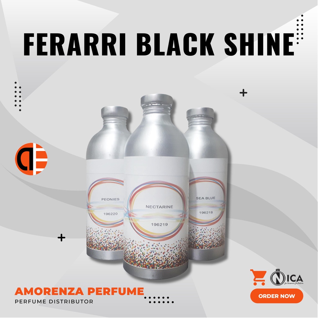 Bibit Parfum Murni FERRARI BLACK SHINE - FARIOUS BLACK Nica Fragrance 250ml Segel Pabrik