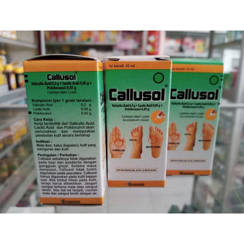 CALLUSOL 10 ml | Obat Kapalan Kutil &amp; Mata Ikan - ED 10/2024