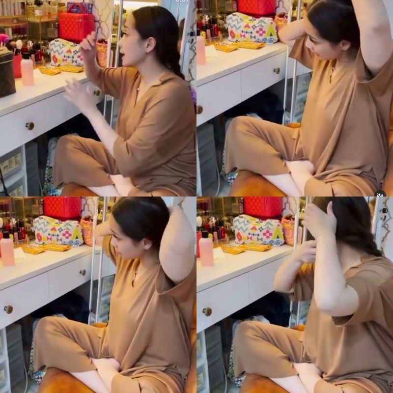 AEON ONE SET POLOS RAYON LENGAN PENDEK BUSUI ALL SIZE/ONE SET JUMBO/BISA COD BY YAYUKU