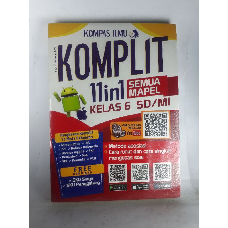 Kompas Ilmu KOMPLIT 11 in 1 Semua mapel SD kelas 1 2 3 4 5 dan 6 . vrg2 M-6
