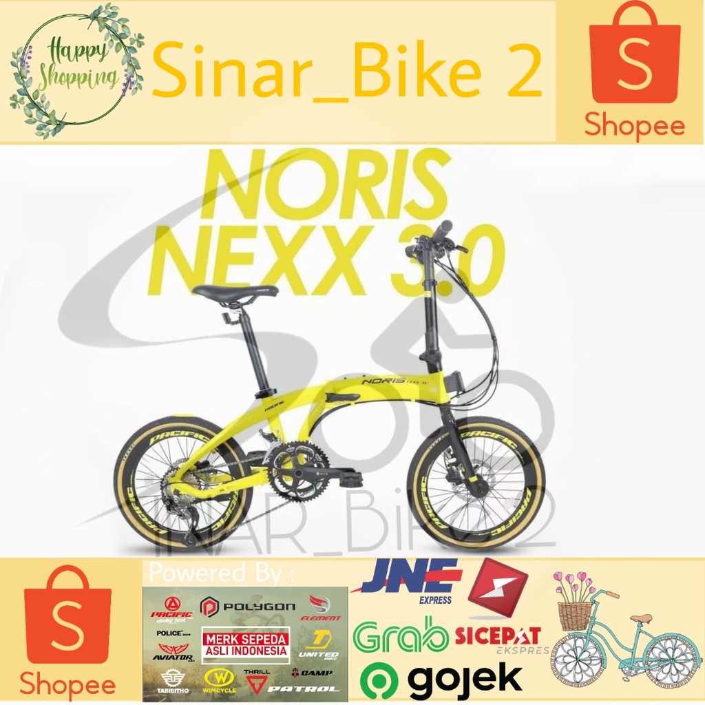 Sepeda Lipat Noris Nexx 3.0 20Inch (Ekspedisi)